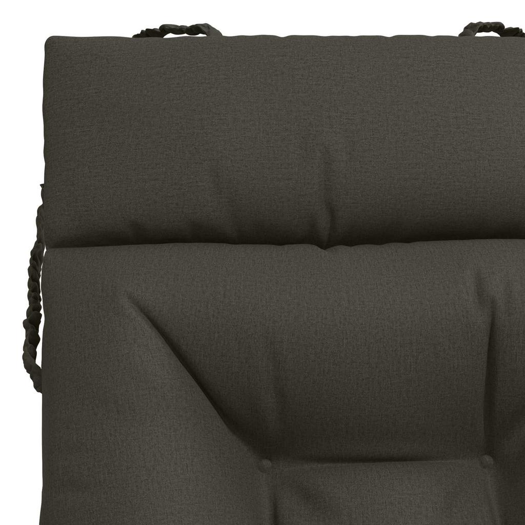 Sun Lounger Cushion VIANEN 100percent  Polyester Anthracite