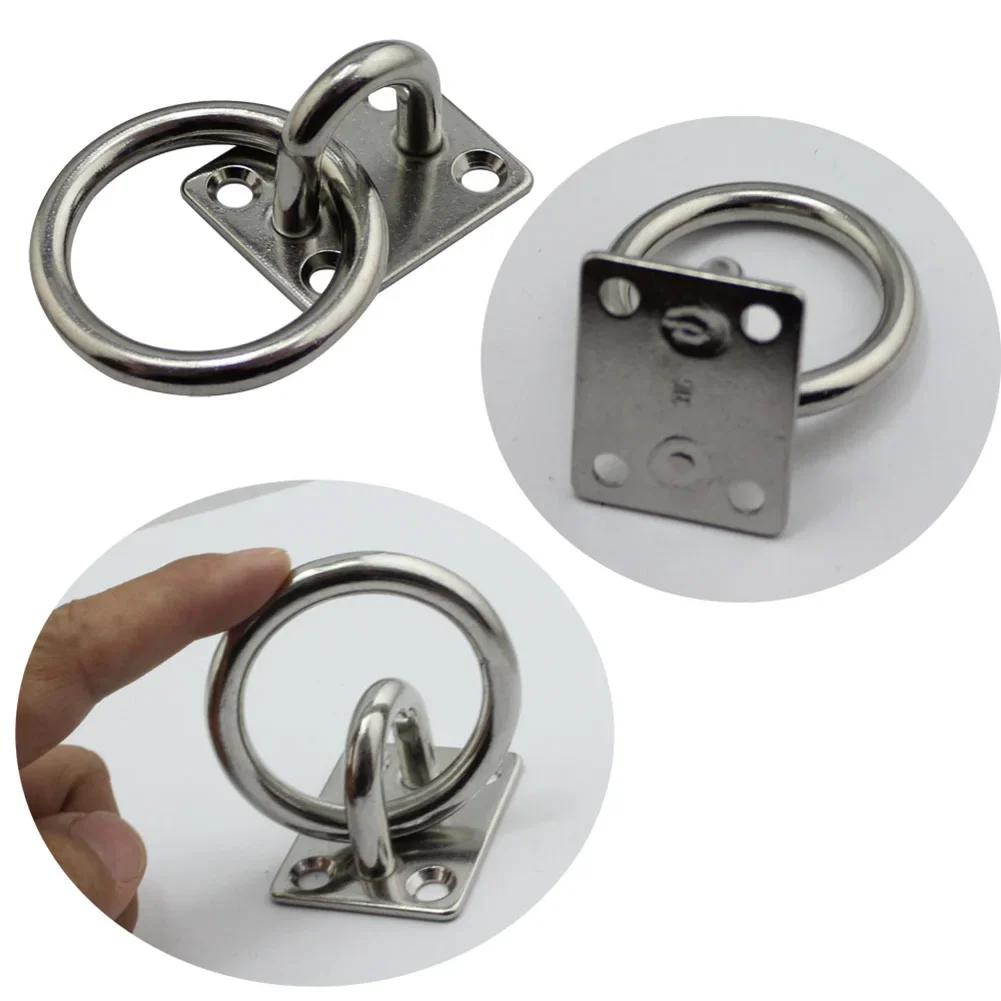 

304 Stainless Steel Marine Eye Plate With Ring Hook Tension Device Shading Net Tarpaulin Lashing Tie Down Boat Yacht China Mainland