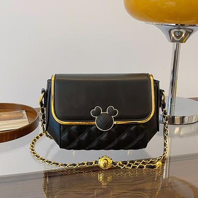 Main Push Tide Simple Women Shoulder Crossbody Foreign Style Chain Rhombus Small Square Bag