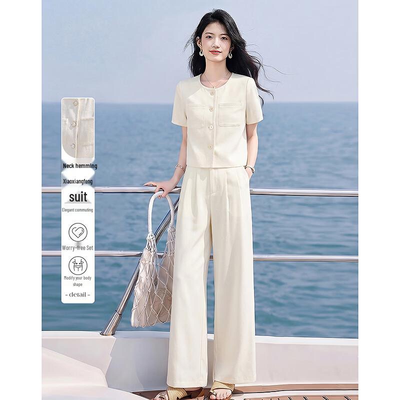 Niche Design Summer Neckline Edging Women s Suit S