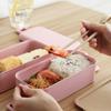 Healthy Material 800ml Lunch Box 2 Layer Wheat Bento Boxes Bento Boxes Microwave Food Storage Container Lunchbox | Breakfast Boxes