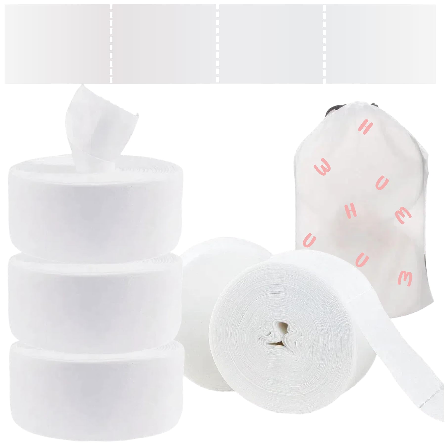 

YOYOSOFT Cotton Pads for Natural for Makeup and Highly Large Individually Packaged sheets x 3 Lotion, Thin, Lint-Free, 5x7cm, Perforated, 100% Cotton, білий