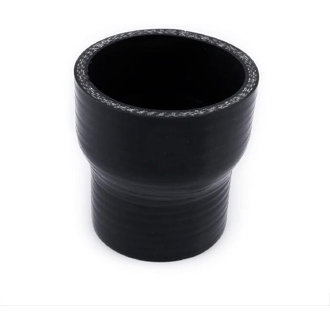 2 To 2.5 Inch Silicone Reducer Coupler Hose 4-Ply Reinforced Turbo/Intercooler/Intake Piping (ID:51-63Mm) (Black, 2" To 2.5" Reducer)