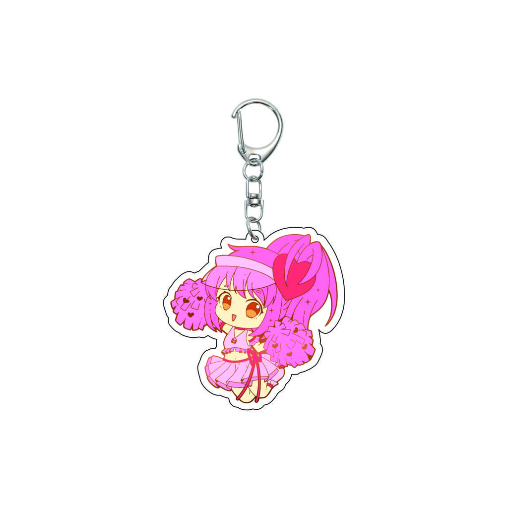 55MM Anime Shugo Chara Keychain Yume Hinomori Kuroya Kaito Haruto Yashiro Key Chain Acrylic Model Plate Christmas Gifts