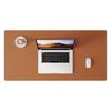 Desk Pad Protector, Mouse Pad, Desk Mat, Non-Slip with Stitched Edges PU Leather Desk Blotter for Home School