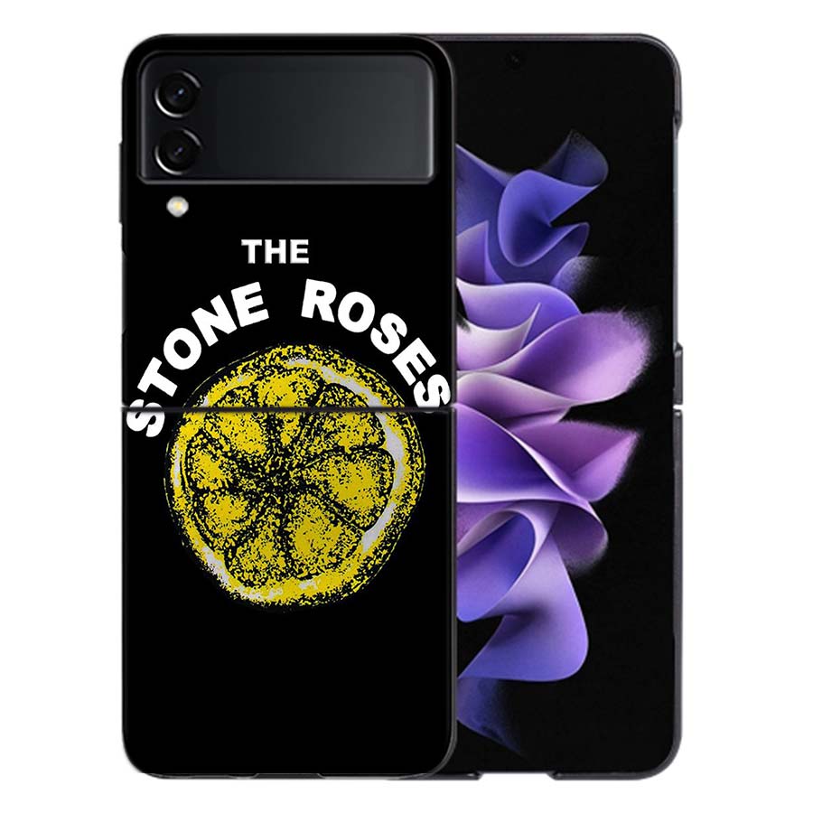 The Stone-R-Roses Phone Case For Samsung Z Flip 6 7 5G Galaxy Z Flip 5 4 3 5G Cases Shockproof Hard Cover TPU