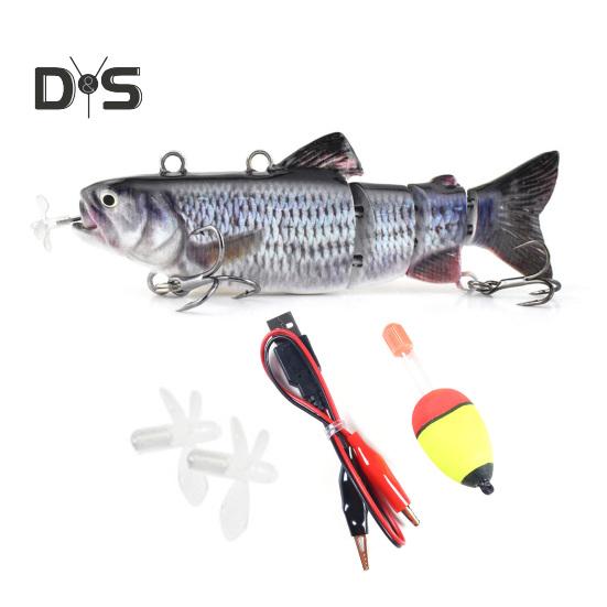 

13 см/35 г электрическая многосочлененная рыболовная приманка с крючками, перезаряжаемая через USB, светодиодная светящаяся приманка для свимбейта, роботизированная искусственная приманка, рыболовные принадлежности B