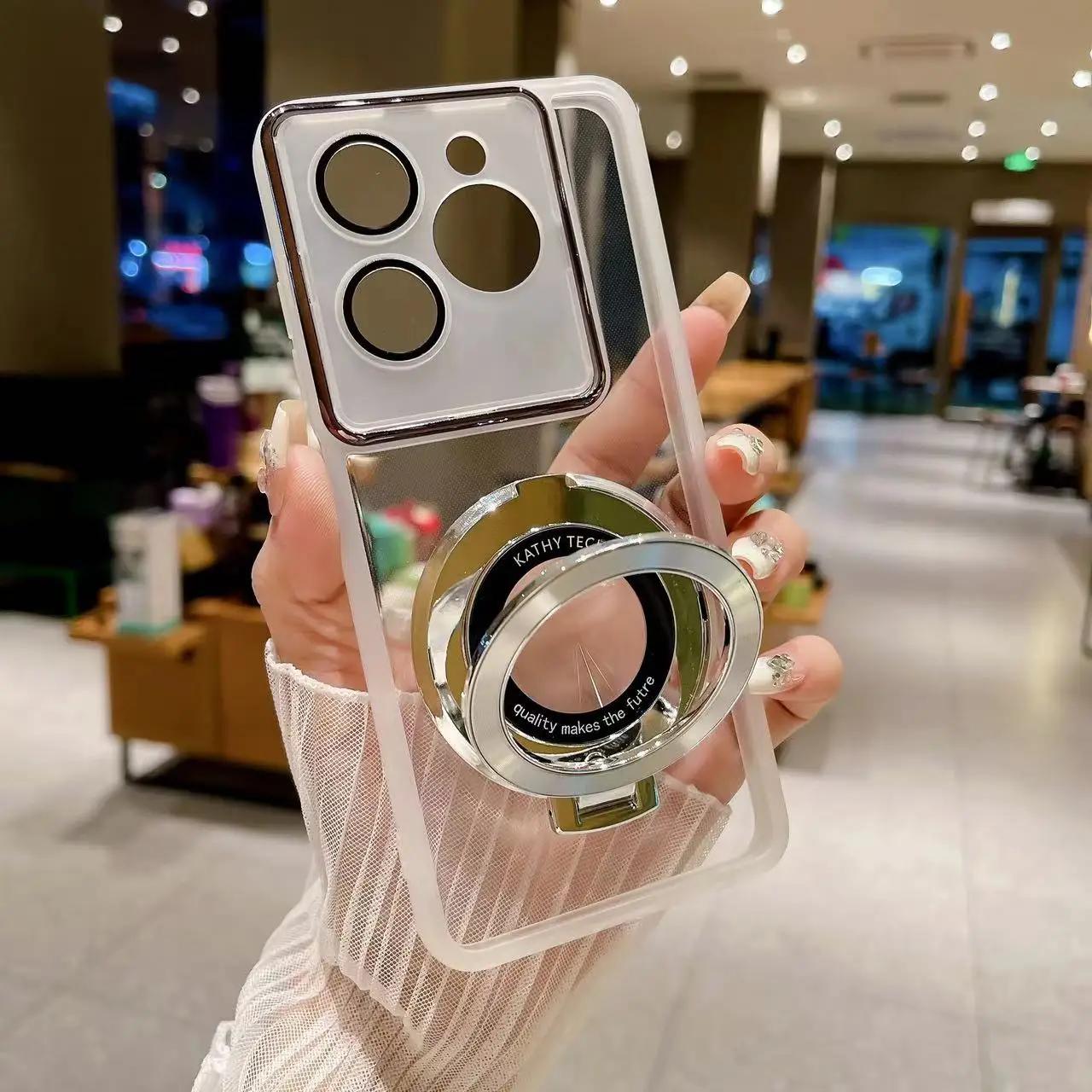 

Слабый адсорбируемый держатель-кронштейн чехол для телефона Funda Motorola Edge 50 Edge50 Neo Edge 50 Fusion Pro 50Pro прозрачный чехол-подставка Edge 50 Neo белый