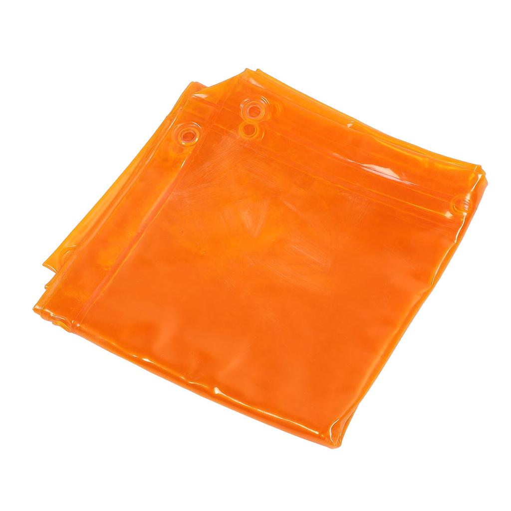 Schweißvorhang 5,7x5,7FT Schwer entflammbar 6 Stufe UV-beständig Schweißschutzvorhang Orange