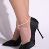 Retro Exotica: Multi-Layer Metal Tassel Anklet for Women, Cos Court Style Foot Jewelry