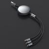 Retractable Multi USB Cable 3 In 1 100w Super Fast Charging Cable with 5 Gear Length for Type-C/Android/IOS Interface