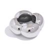 316l Stainless Steel Flower Hollow Big Fashion Statement Ring Waterproof Texture Jewelry Attractive Women Bijoux Gift