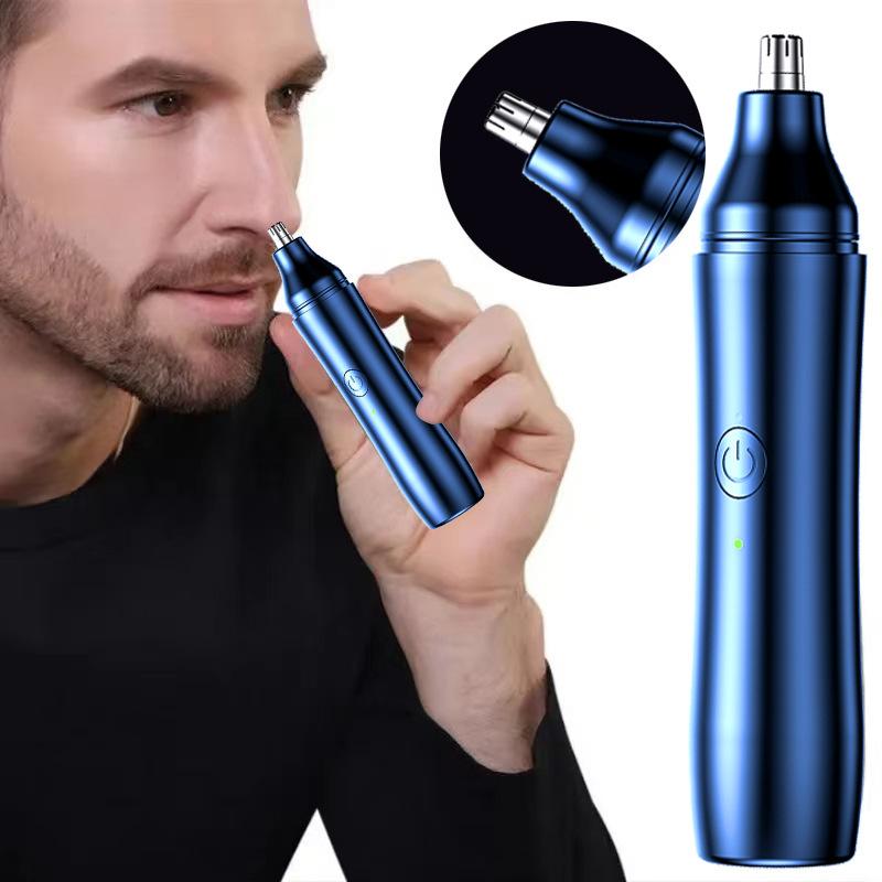 USB Rechargeable Portable Electric Nose Hair Trimmer Multifunctional Portable Nose Hair Shaving and Eyebrow Trimmer Gift for Men