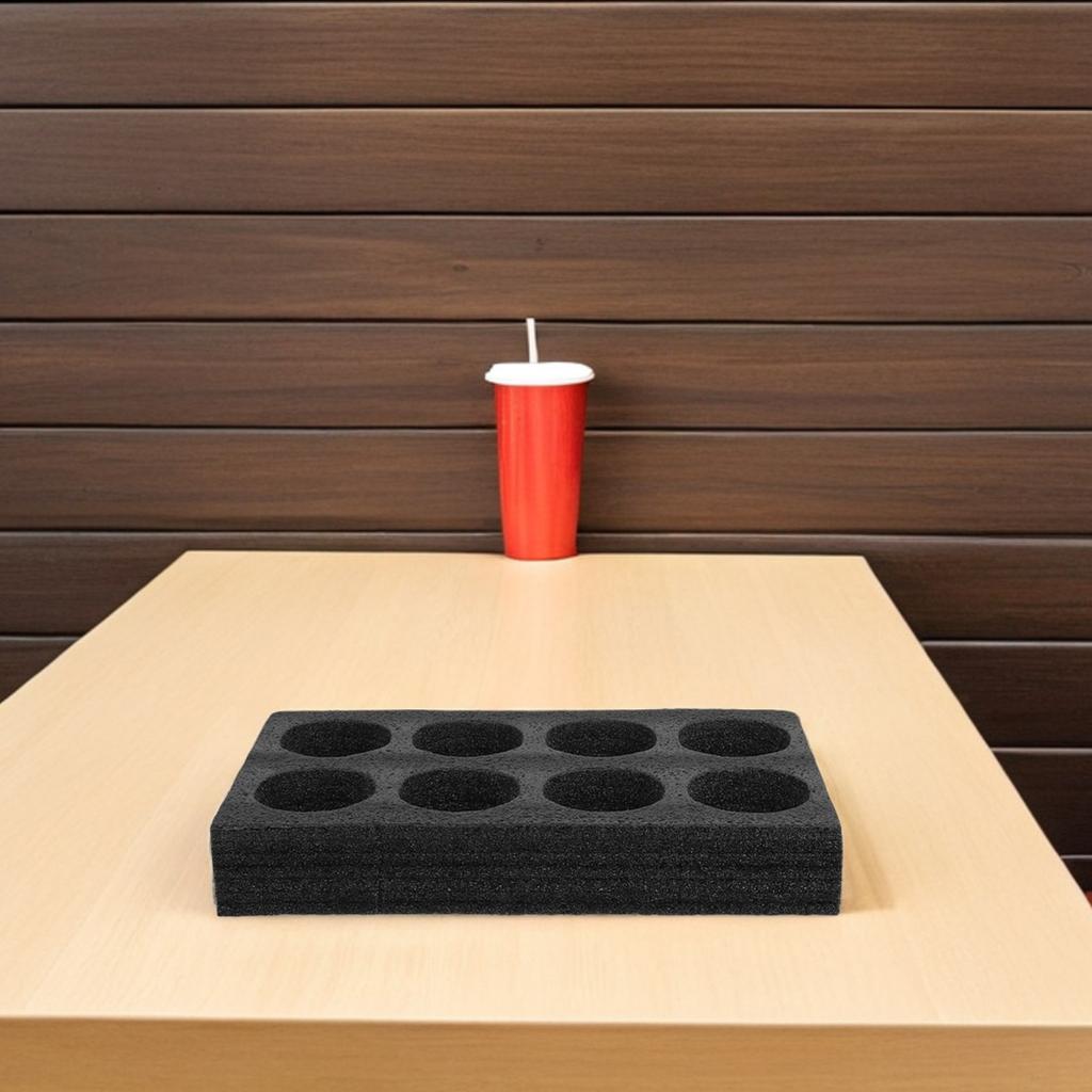 2Pcs Milk Tea Takeout Packaging Box Foam Cup Holder Shock Absorbing Pearl Cotton Drink Holder Cup Carrier Mug Stand