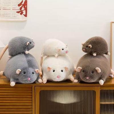 33/45Cm Mouse Doll Cartoon Flower Branch Rat Doll Soft Plush Animal Figure Throw Pillows Kids Gift Birthday Toys Hobbies