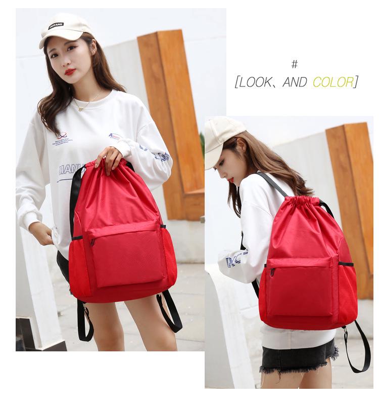 Drawstring Duffle Bag: Wet & Dry Separation, Travel, Sports, Basketball Backpack, Custom Logo Print