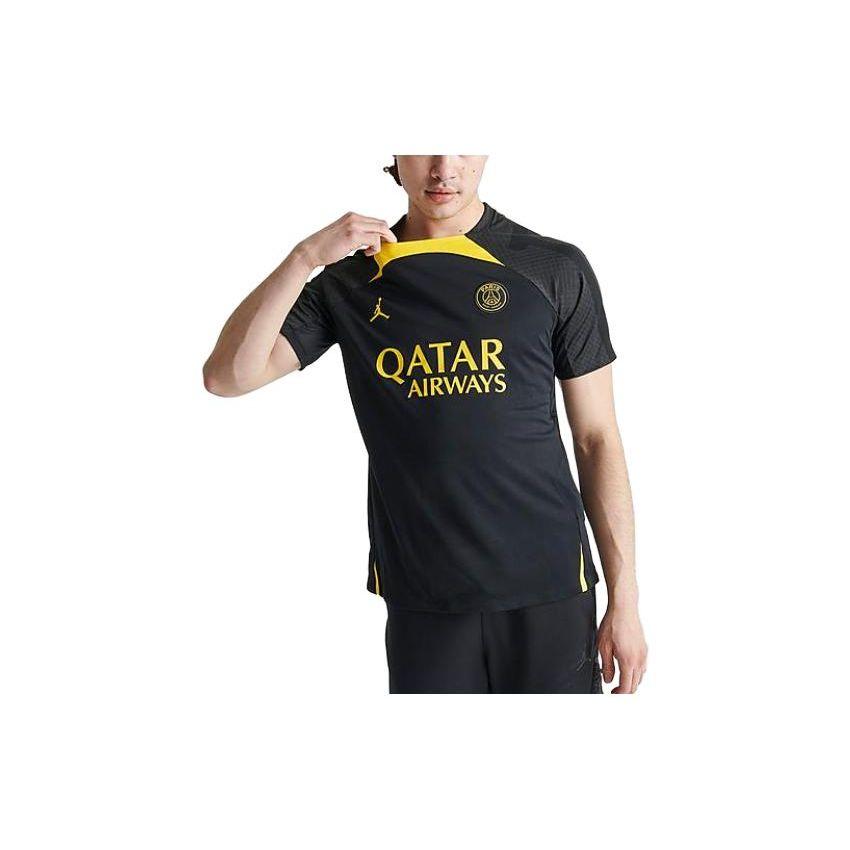 Jordan Paris Saint-Germain Strike Trikot Schwarz/Tourgelb Herren Streetwear DR4590-011