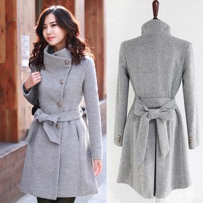 Women Korean Fashion Coat Ladies Autumn and Winter Manteau Femme Overcoat Cotton Mixing High Quality Coat