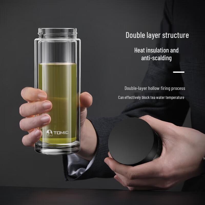 TOMIC Double-Layer Tea Infuser Health Cup