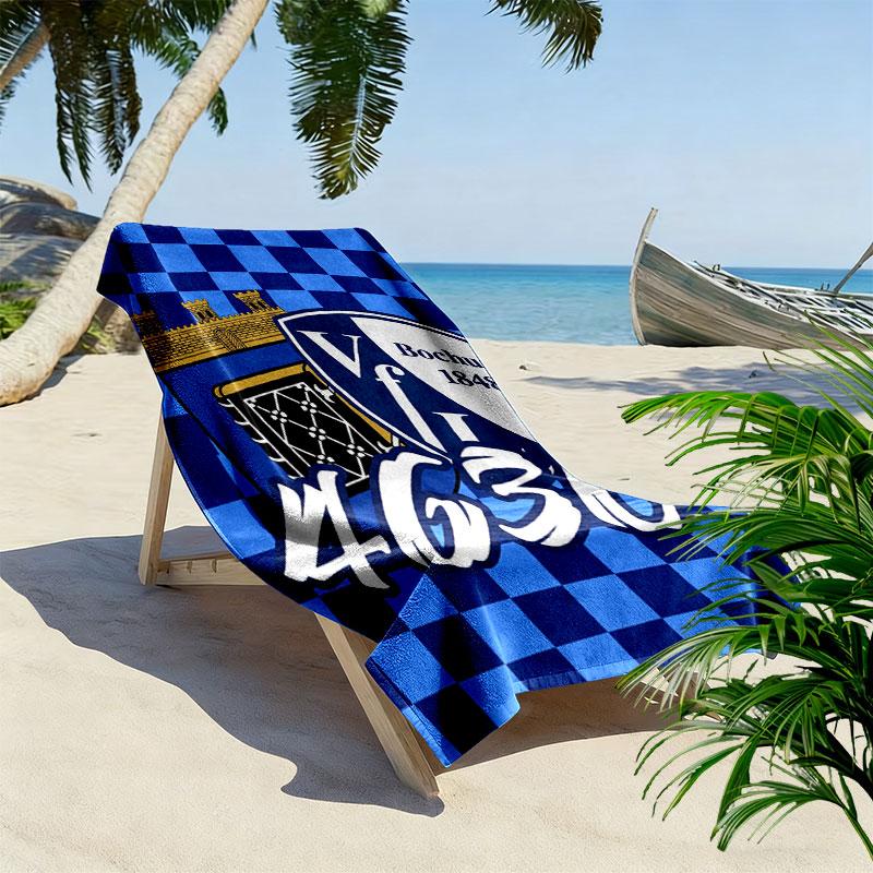VfL Bochum 1848 Beach Towel, Large Soft Quick Dry Towel for Beach Camping Swimming