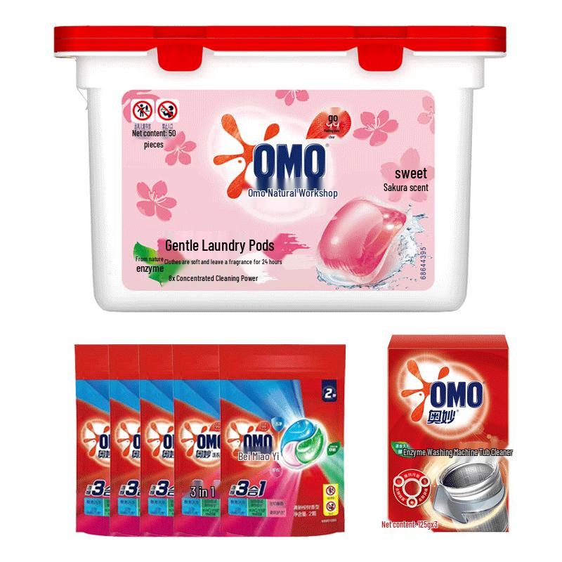 OMO Natural Workshop Cherry Blossom Laundry Pods