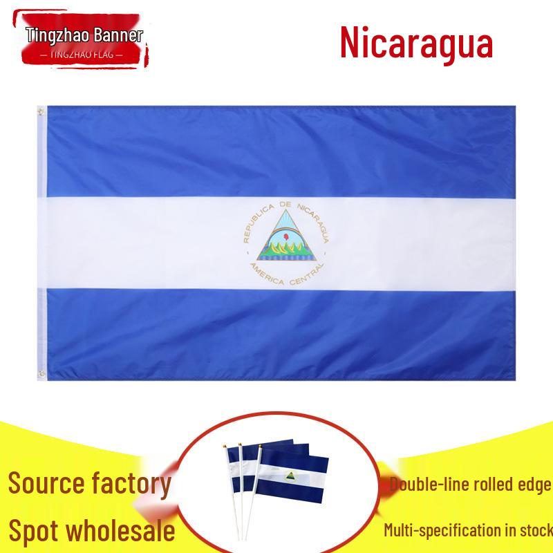 90x150cm Nicaragua National Flag 3x5Ft Polyester
