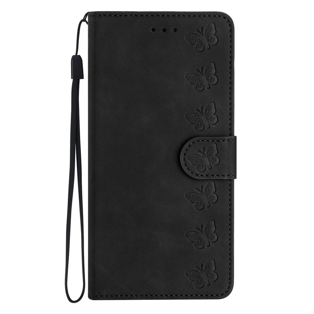 For Xiaomi Redmi Note 14 Pro 4G Case Imprinted Butterfly Leather Wallet Phone Cover
