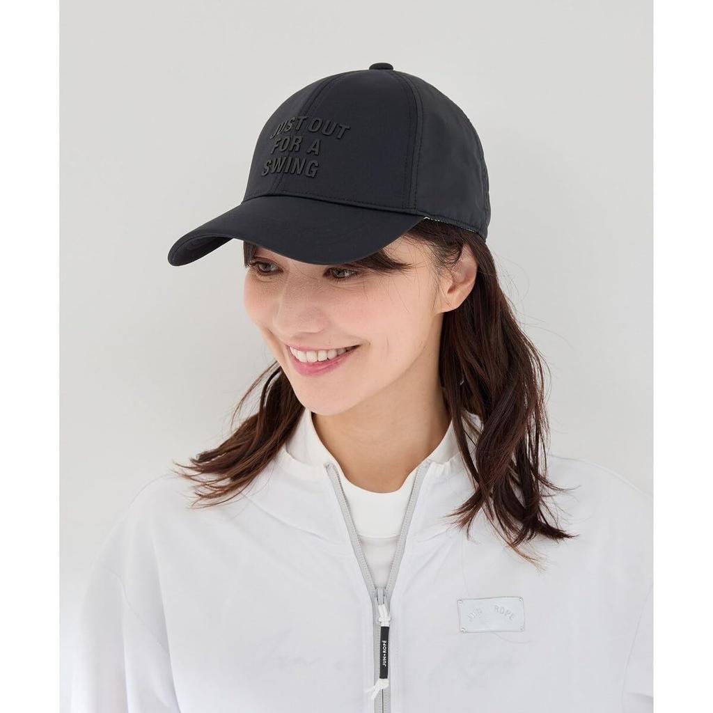 Jun Rope Cap Message Print Cap for Women ERU35050 White Main & (10)