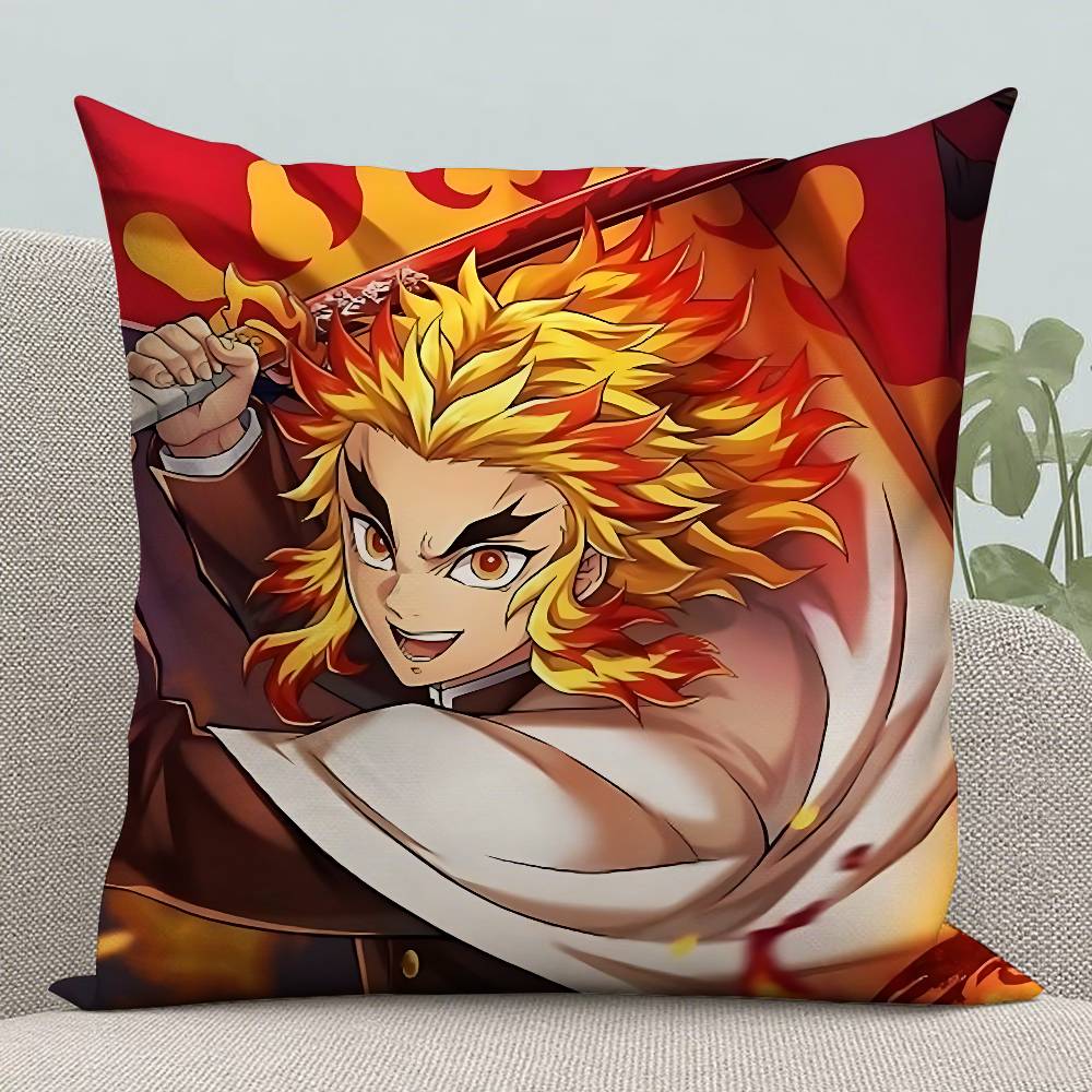 Kyojuro Rengoku Pillow Case Pillowcases Home Decor Living Room Decor Cushion Covers