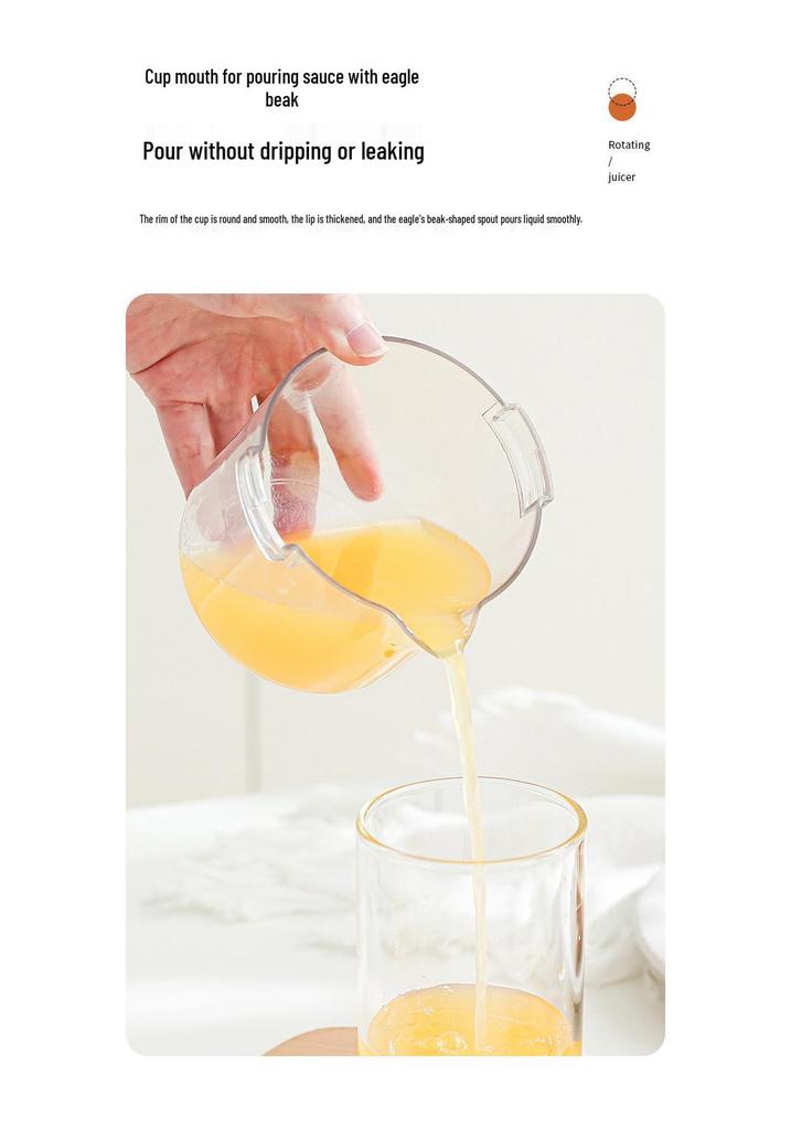 Compact Manual Juicer: Portable Fruit Squeezer & Pulp Separator