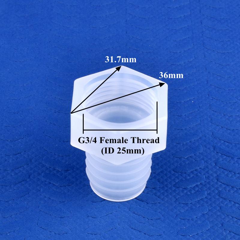 PP Direct Connector G1/2" 3/4" Female Thread To 4~25mm Barb Joint Micro Irrigation Garden Water Pagoda Hose Joint Aquarium Tank Fittings
