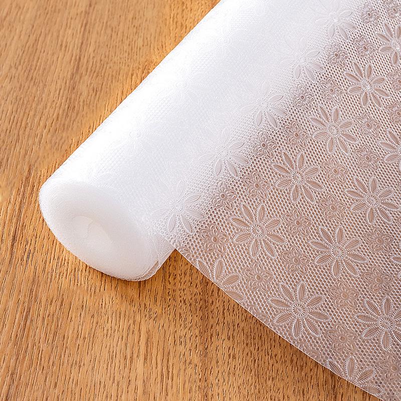 1Roll Drawer Pad Wardrobe PEVA Cabinets Anti Slip Convenient Trimmable Inside the Refrigerator Oil Resistant Flexible