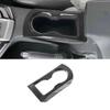 Carbon Fiber Front Water Cup Holder Cover Trim For Isuzu D-Max Dmax 2021 2022