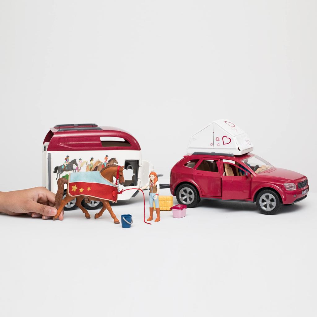 [Amazon.co.jp Exclusive] Schleich Horse Club Horse Trailer Camping 42535