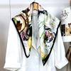 Spring And Autumn Premium Silk Silk Scarf Women'S Light Luxury High-End Thin Scarf Elegant Shawl Scarf