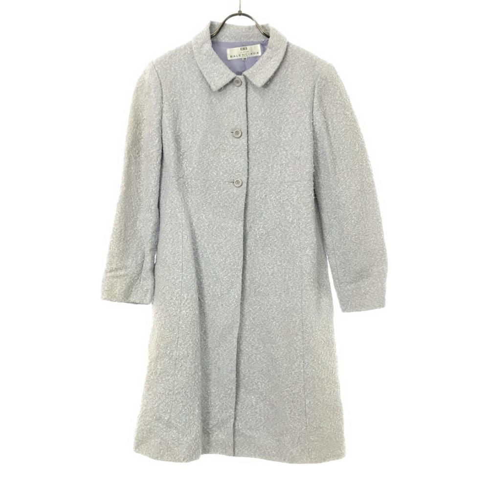 BALENCIAGA 90s Made in Japan Old Stainless collar coat 38 Light blue Women Used