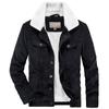 Thickened Lamb Wool Padded Jacket Men's Winter Lapel Collar Jacket Thermal Tooling Padded Jacket Men's