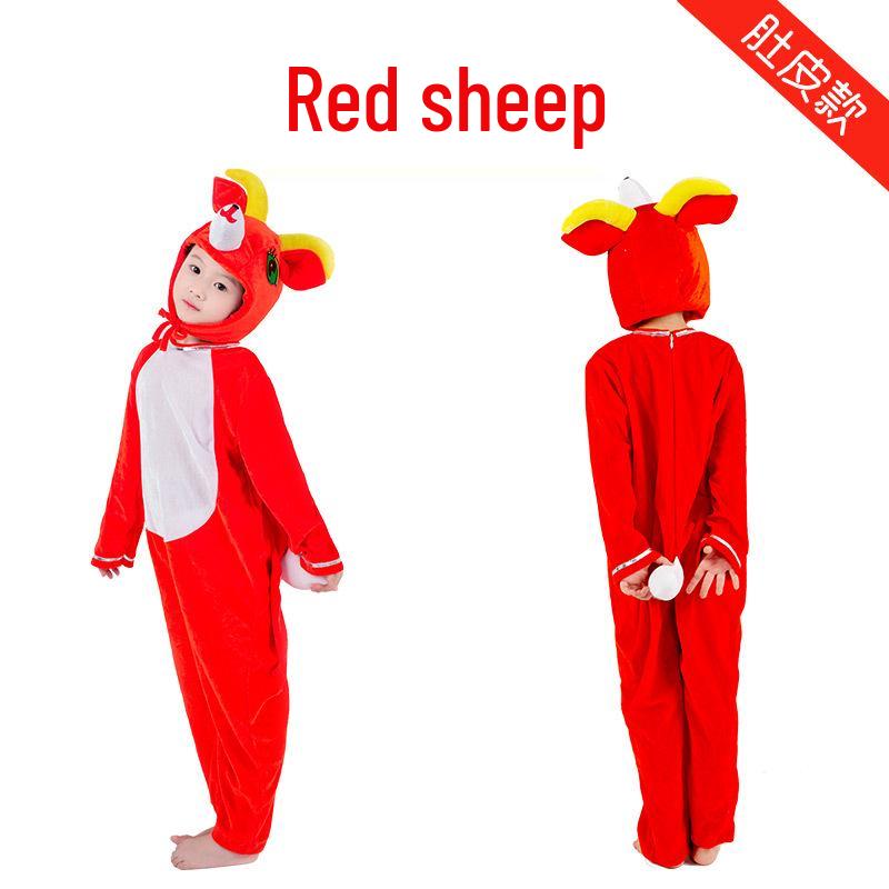 Gray Wolf, Tiger, Lion, Sheep, and Crocodile Kids' Animal Performance Costumes for Shows