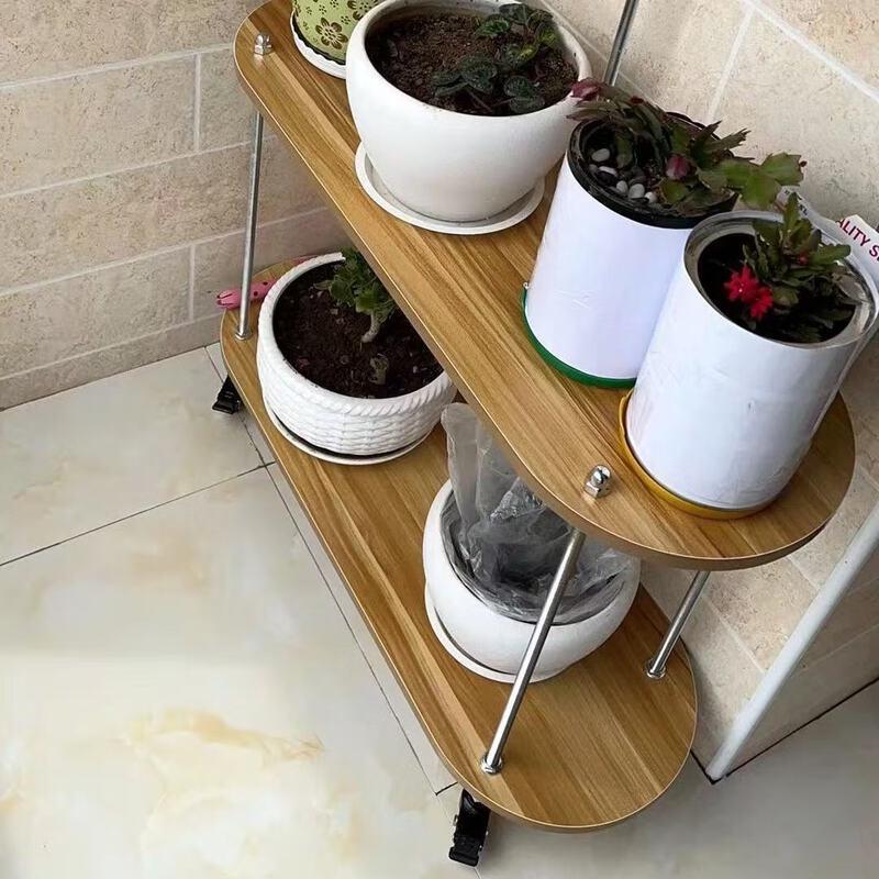 Zhuochuang Jingpin HC Solid Wood Multi-Layer Balcony Flower Stand