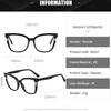 New Fashion Outdoor HD Ultra Light Anti Blue Light Eyeglasses Women's Trendy Plain Glasses Retro Daily Street Decorative Eyewear