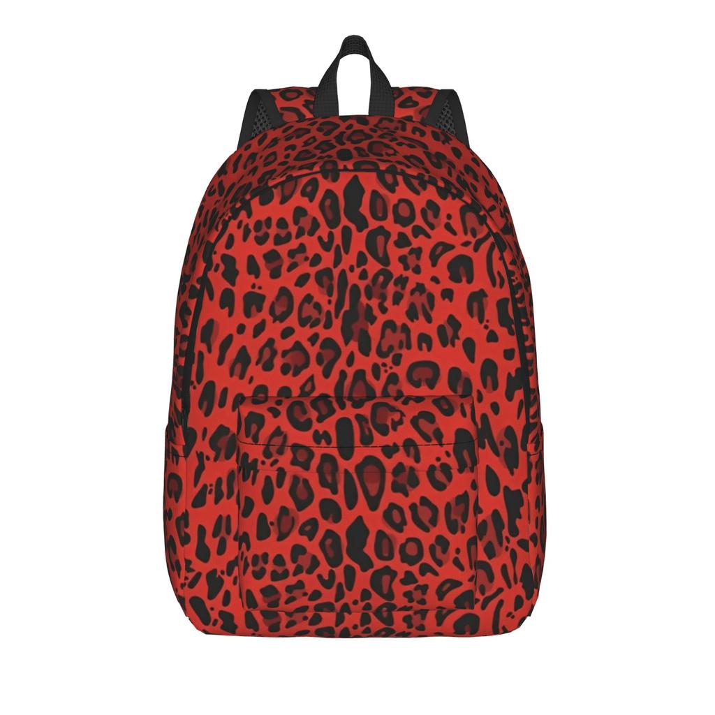 Rainbow Leopard Backpack for Men Women Cool High School Work Daypack Lgbt Pride Laptop Computer Canvas Bags Durable