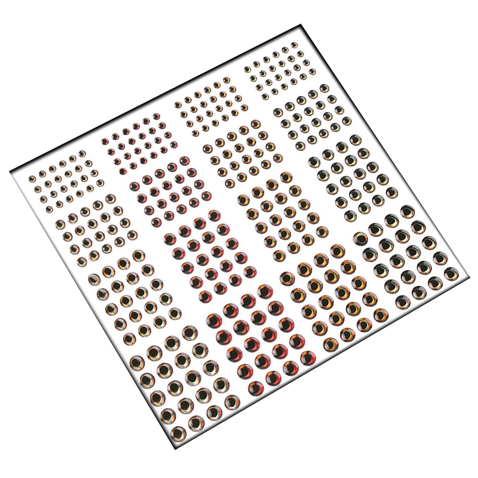 

336Pcs/pack Colorful Fly Tying Fishing Lures 4D Fish Eye Designs Artificial Fishing Baits Eyes For Angler and Beginners