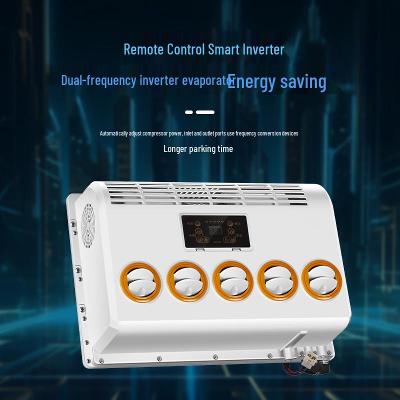 Smart 12V/24V Inverter Air Conditioner for Trucks, Light Trucks, Excavators, and Engineering Vehicles