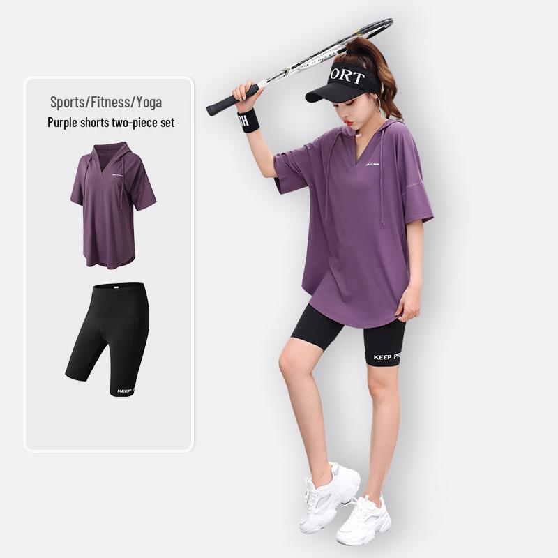2024 Plus Size Yoga & Running Fitness Set - Tummy Control, Slim Fit