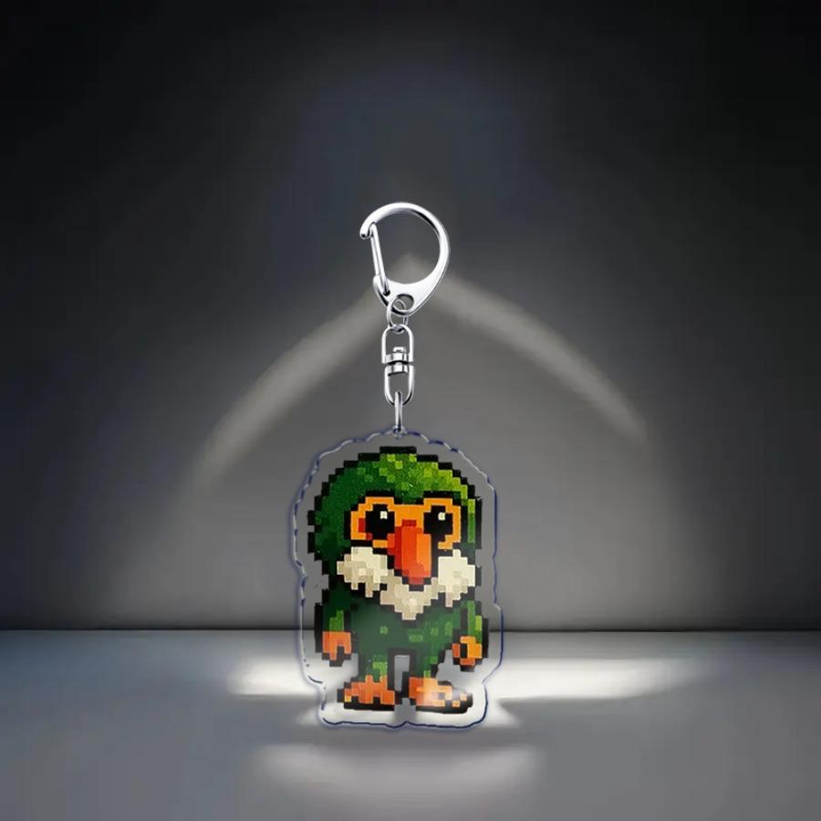 

Italian Brainrot Pixel Meme Keychains Llavero for Accessories Bag Cute Cartoon Tung Tung Tung Keyring Jewelry Friends Fans Gifts красный
