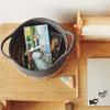 Handwoven Cotton Storage Basket Desk Bedroom Bathroom Nordic Style Organiser Toys Clothes Accessories Cables