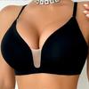 Women's Multi-Way Beauty Back Bra Sexy Backless Halter Bra Plus Size Push Up Brassiere