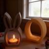 Reusable Easter Rabbit Mold Handicrafts Tea Light Cup Holder  Easter Decoration