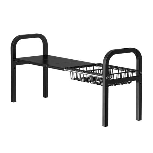 

RINKA Under-Sink Storage Rack, Expandable Under-Bathroom Storage, Kitchen Storage Rack, Space-Saving, Includes 2 Storage Baskets and 2 Shelves