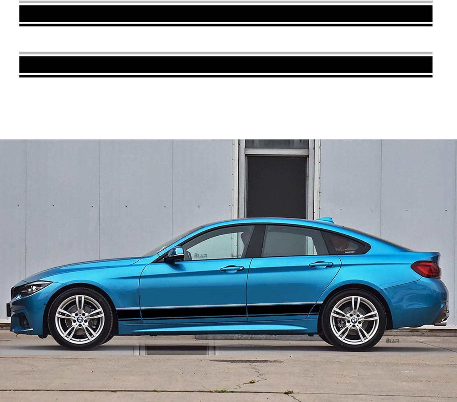 

New Car Side Skirt Stripes: Modified Vinyl Body Stickers